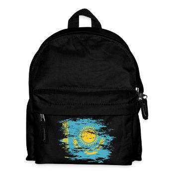 Kazakhstan flag used - Kids' Backpack - black - Front