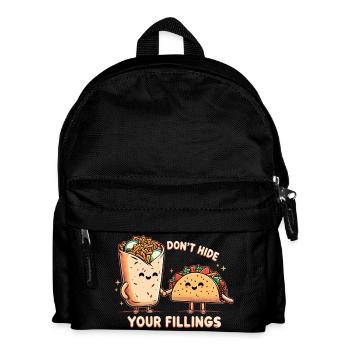 Ne cachez pas vos sentiments Taco Burrito Gift - Sac à dos Enfant - noir - Devant