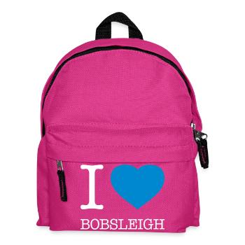 J’ADORE LE BOBSLEIGH Bobfahren - Sac à dos Enfant - fuchsia - Devant