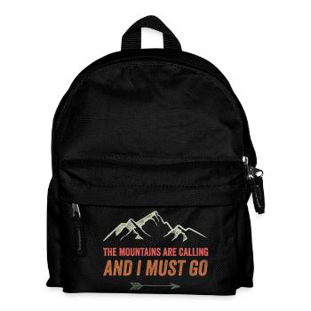Les montagnes m’appellent et je dois y aller - Sac à dos Enfant - noir - Devant