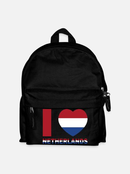 I Love Netherlands - Kids' Backpack - black