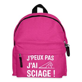 J'peux pas, j'ai sciage ! - Sac à dos Enfant - fuchsia - Devant