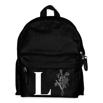 Minimalist flowers - Kids' Backpack - black - Front