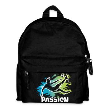 Passion – Conception de ballons de football pour de vrais footballeurs - Sac à dos Enfant - noir - Devant