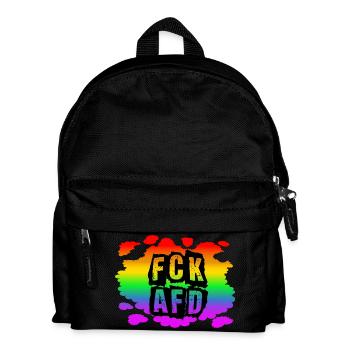 Stop AfD against right, democracy, diversity, left - Kids' Backpack - black - Front