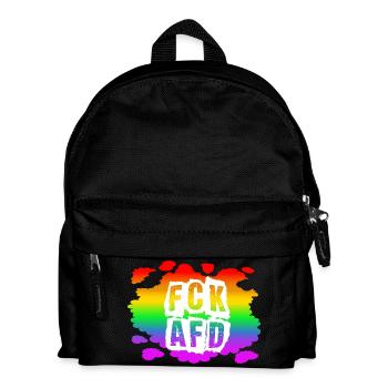 Stop AfD against right, democracy, diversity, left - Kids' Backpack - black - Front