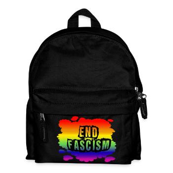 Stop AfD against right, democracy, diversity, left - Kids' Backpack - black - Front