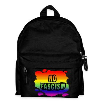 Stop AfD against right, democracy, diversity, left - Kids' Backpack - black - Front