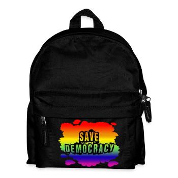 Stop AfD against right, democracy, diversity, left - Kids' Backpack - black - Front