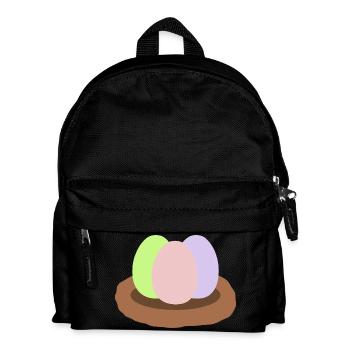 Ostereier - Kinder Rucksack - Schwarz - Vorne