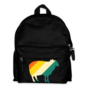 Schäfer Schaf - Kinder Rucksack - Schwarz - Vorne
