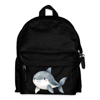 kleiner Hai - Kinder Rucksack - Schwarz - Vorne