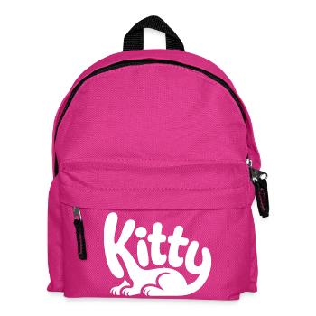 Kitty - Cute Pet Cat Design - Kids' Backpack - fuchsia - Front