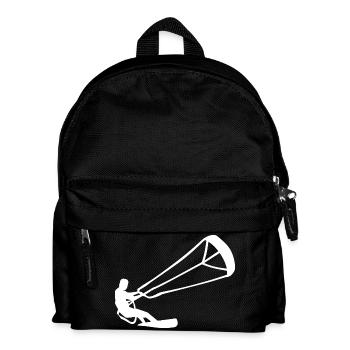 Kitesurfeur Silhouette Kiteboarding Adrenaline Sport - Sac à dos Enfant - noir - Devant