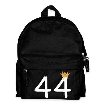 Artistic number crown 44 print for trendy looks - Kids' Backpack - black - Front