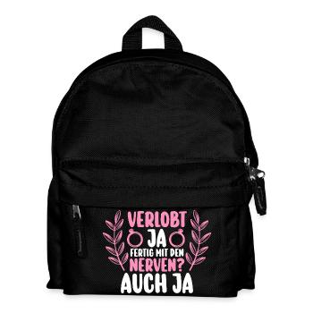 Enterrement de vie de garçon Équipe Mariée Enterrement de vie de jeune fille - Sac à dos Enfant - noir - Devant