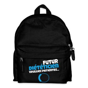 Future dietician – Please wait - Kids' Backpack - black - Front