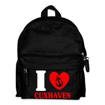 Vacances à la mer du Nord J’AIME CUXHAVEN Lustig - Sac à dos Enfant - noir - Devant