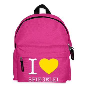 I love Spiegelei - Kinder Rucksack - Fuchsia - Vorne