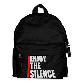 Enjoy The Silence Saying Calm Silence Introvert - Kids' Backpack - black - Front