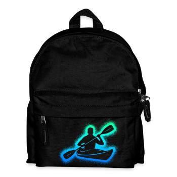 Kanu Paddelboot Kinder Jungen Herren Kajak - Kinder Rucksack - Schwarz - Vorne