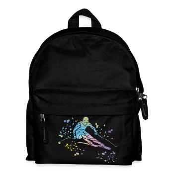 Alpine skiing Winter sports Nordic skiing - Kids' Backpack - black - Front