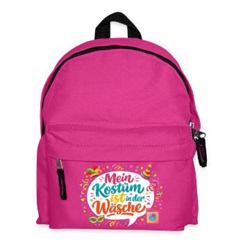 Kostüm Badewanne Karneval Lustig Geschenk - Kinder Rucksack - Fuchsia - Vorne