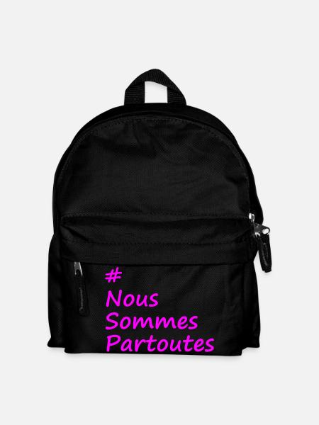 #NousSommesPartoutes - Kids' Backpack - black