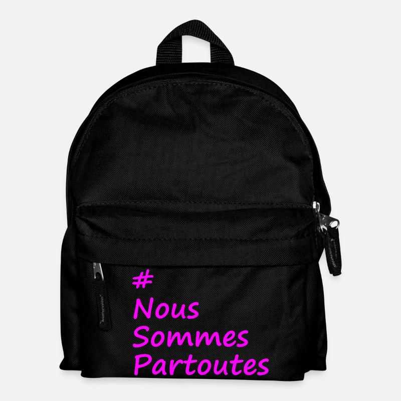 #NousSommesPartoutes - Kids' Backpack - black