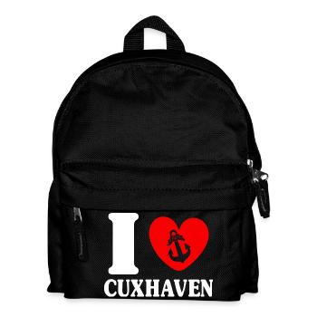 Vacances à la mer du Nord J’AIME CUXHAVEN Lustig - Sac à dos Enfant - noir - Devant