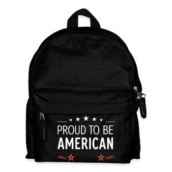 Proud to be American – Retro Stars - Kids' Backpack - black - Front