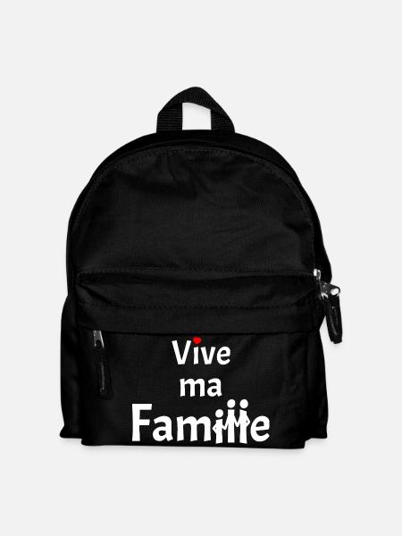 LONG LIVE MY FAMILY! - Kids' Backpack - black