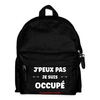 J'peux pas je suis occupé - Sac à dos Enfant - noir - Devant
