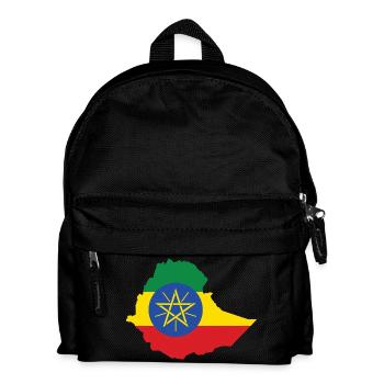 Ethiopia Power Rasta Reggae Rastafari Roots - Kids' Backpack - black - Front