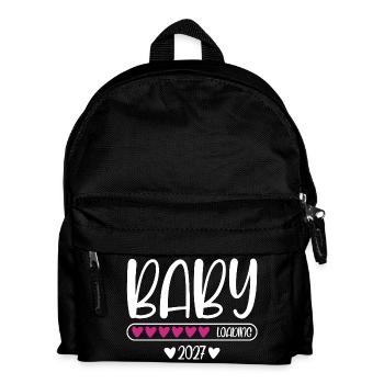 Baby 2027 loading heart loading bar - Kids' Backpack - black - Front