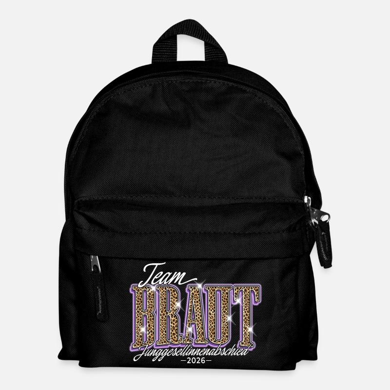 Team Braut Junggesellinnenabschied JGA 2026 - Kinder Rucksack - Schwarz