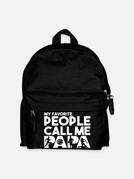 Lieblingsleute nennen mich Papa Sportpapa - Kinder Rucksack - Schwarz