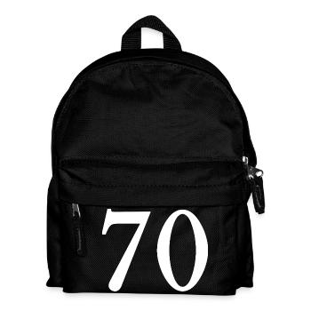 70. 70 ANS. 70e ANNIVERSAIRE. ANNIVERSAIRE 70 ANS. - Sac à dos Enfant - noir - Devant