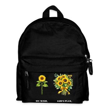 Positivité chrétienne du tournesol Religion de Dieu - Sac à dos Enfant - noir - Devant