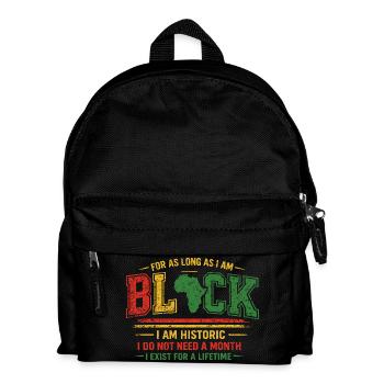 Fierté Afro Black History Month Vintage - Sac à dos Enfant - noir - Devant