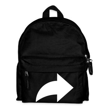 Pfeil, share - Kinder Rucksack - Schwarz - Vorne