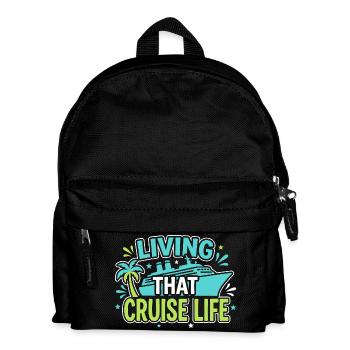 Mamie en croisière, Mamie sur le pont, - Sac à dos Enfant - noir - Devant