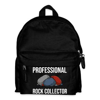 Géologie offerte par collectionneurs professionnels de pierres - Sac à dos Enfant - noir - Devant