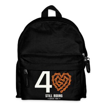 40 Years Bike Still Riding Birthday Gift - Kids' Backpack - black - Front
