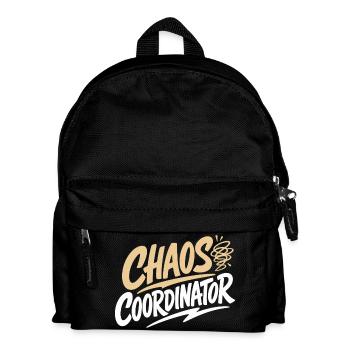 Chaos Coordinator Funny Saying Shirt - Kids' Backpack - black - Front