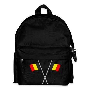 Belgische Flagge - Kinder Rucksack - Schwarz - Vorne