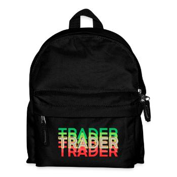 TRADER bunt - Kinder Rucksack - Schwarz - Vorne
