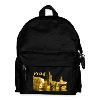 Prag die Goldene Stadt - Kinder Rucksack - Schwarz - Vorne