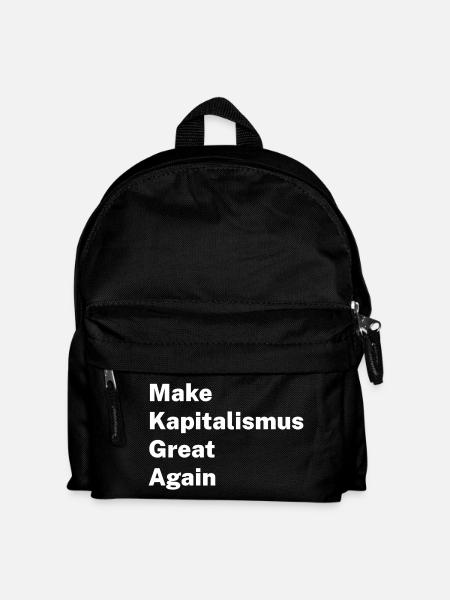 Rendre au capitalisme sa grandeur - Sac à dos Enfant - noir