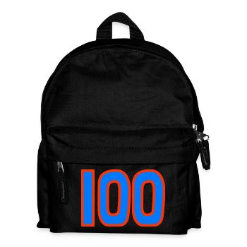 100. 100 YEARS. 100th ANNIVERSARY. BIRTHDAY 100 - Kids' Backpack - black - Front